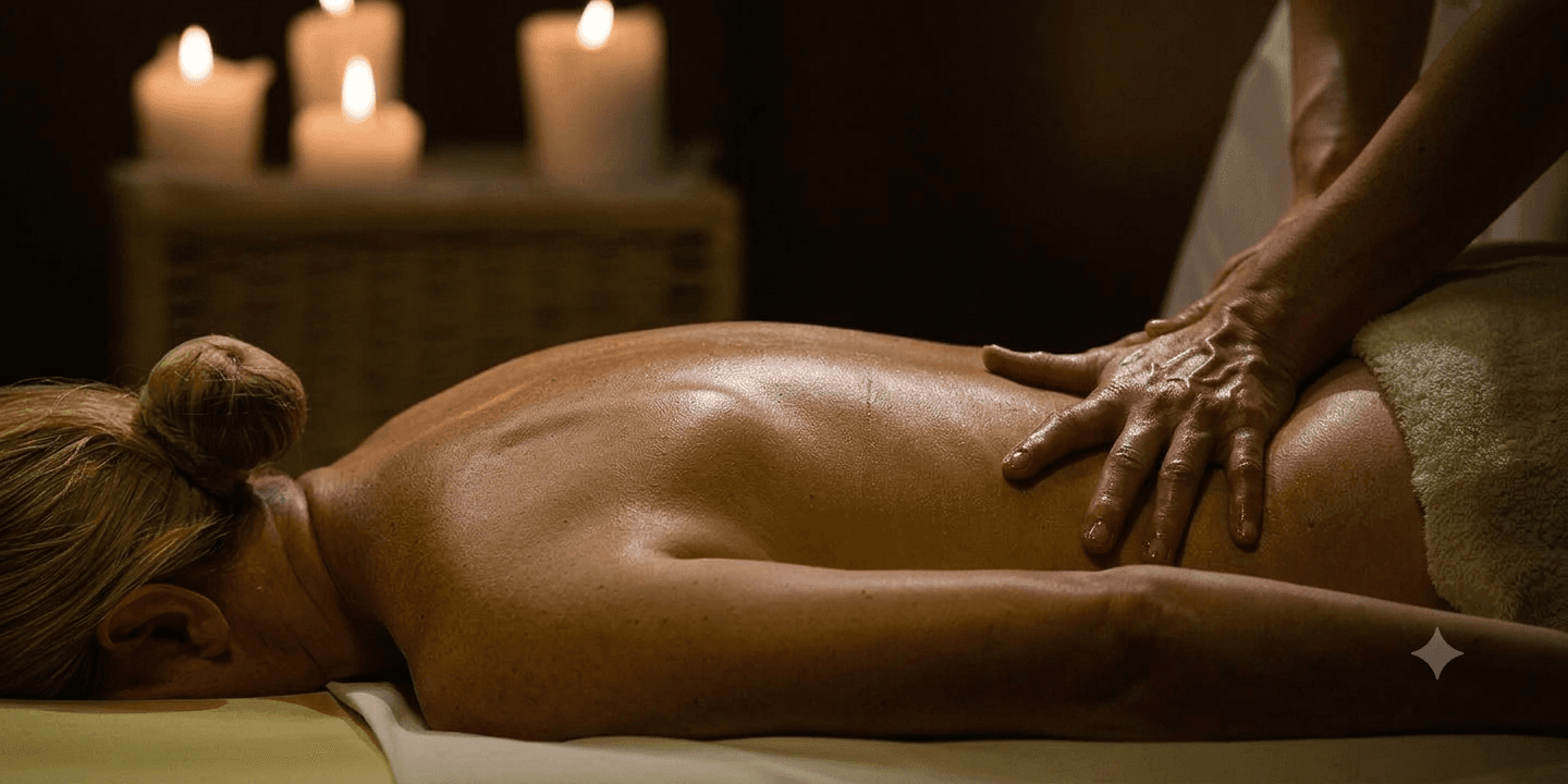 Therapeutic massage session in an Amsterdam studio